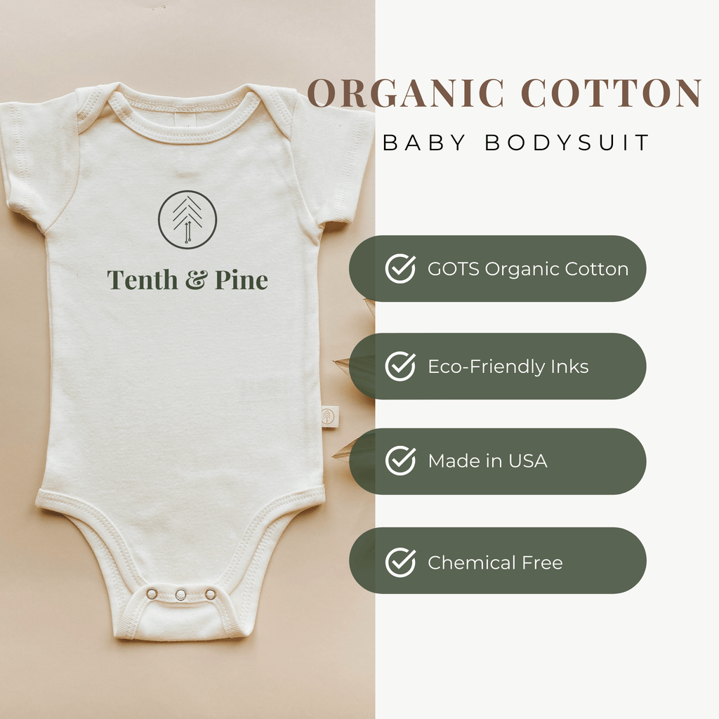 My First Christmas Organic Baby Bodysuit