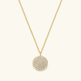 Pave Disc Necklace