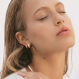 4 Row Pave Hoops