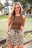 Petal Spots Leopard Skort