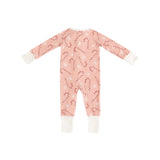 Pink Candy Cane (Convertible Zip Footies)
