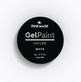 Pink Mask - Gel Paint White