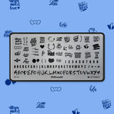 Pink Mask - Stamping Plate Letters #41