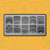Pink Mask - Stamping Plate Mandala #14