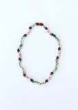 Fluorite + Lapis Lazuli + Rose Quartz || Gemstone Necklace