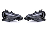OLM Sequential Style Headlights w/ 6000k HID - 13+ FT86 / BRZ