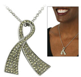Pride Aglow Yellow Ribbon Necklace