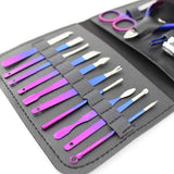 Nail Clippers Pedicure Kit – 16-Piece Grooming Set with Case
