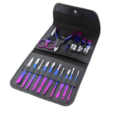 Nail Clippers Pedicure Kit – 16-Piece Grooming Set with Case