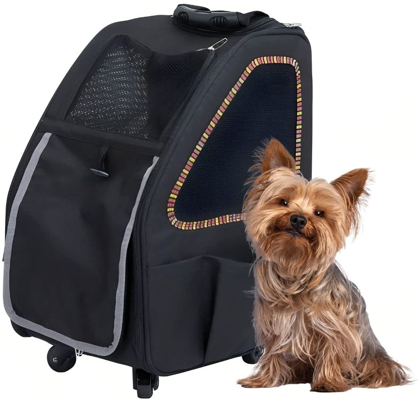 Petique 5-In-1 Pet Carrier For Dogs Cats And Small Animals Sunset Strip