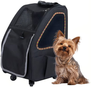 Petique 5-In-1 Pet Carrier For Dogs Cats And Small Animals Sunset Strip