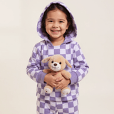 Purple Haze Checker Hooded Jogger Set
