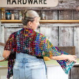QuadraMesh Crochet Shawl Easy Pattern