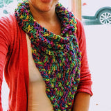Rainbow Meadows Cowl Crochet Pattern