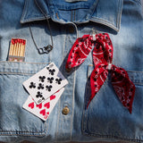 Red Bandana Earrings