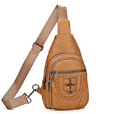 Retro PU Leather Crossbody Bag