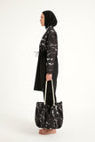 Black Full Coverage Modest Swimwear Set for Women R2501