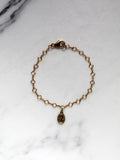 Little Miraculous Medal Floral Bracelet