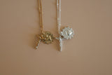Sacred Heart and Crucifix in Sterling Silver