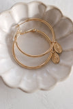 Miraculous Medal Hoop Earrings