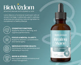 BioWizdom Brainy Mane Tincture 2 oz Bottle