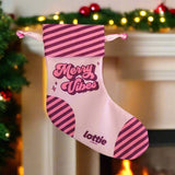 “Merry Vibes” Stocking – Festive & Fun Makeup Holder (2 Pairs)