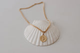 Most Sacred Heart Coin Link Necklace