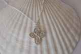 Four Way Cross Necklace in Silver