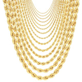 Rope Chain in Yellow Gold - 10mm