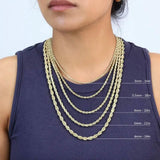Rope Chain in Yellow Gold - 4mm