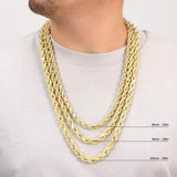 Rope Chain in Yellow Gold - 4mm