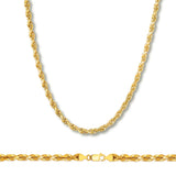 Rope Chain in Yellow Gold - 4mm