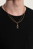 Large Rose Pendant Necklace