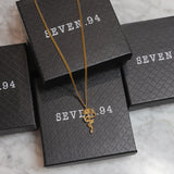 Serpent Rose Pendant Gold Set