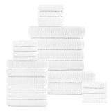 24-Piece Set: Dan River Popcorn Cotton Bath Towel Set