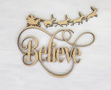 Unfinished Believe MDF Word