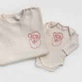 Retro Santa Embroidered Christmas Sweatshirts