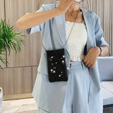 Shimmering Bling Rhinestone Crossbody Purse