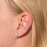 Pave Huggie Hoops