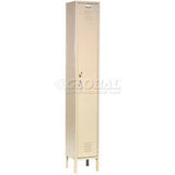 Global Industrial Capital® 1-Tier 1 Door Locker 12W X 15D X 78H Tan Assembled