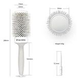 Eagle Fortress XL Ceramic + Ionic Round Hair Brush 2.09 in - Grey
