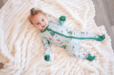 Snow Day (Convertible Zip Footies) - Green