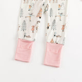 Snow Day (Convertible Zip Footies) - Pink