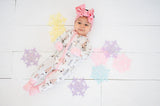 Snow Day (Convertible Zip Footies) - Pink