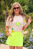Solid Neon Yellow Skort