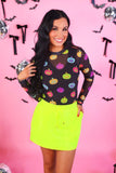 Solid Neon Yellow Skort