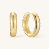Gold Filled Sparkle Hoops
