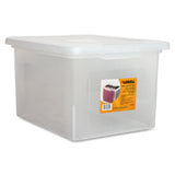 Lorell LLR68925 File Box LegalLetter Stackable 14.25 in. x 18 in. x 11 in. Clear
