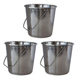 Amerihome Ssb528Set Xlarge Stainless Steel Bucket Set 3 Piece