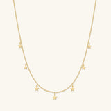 Star Choker + Moon Necklace Set